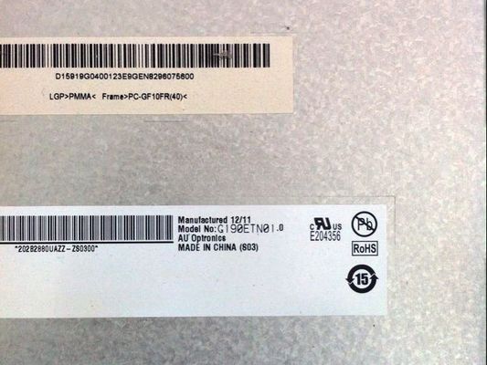 G190ETN01.0 TFT LCD Display Panel 19-Inch 1280*1024 Resolution LCD Modules LCD Screen Panel