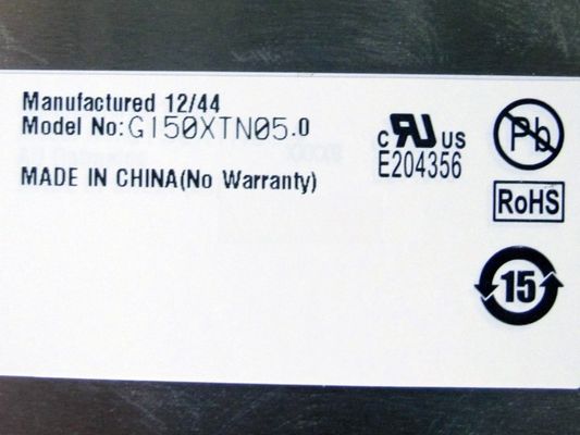 G150XTN05.0 Μονάδα οθόνης LCD 15 ιντσών 1024*768 Οθόνη LCD με πάνελ υψηλής ανάλυσης