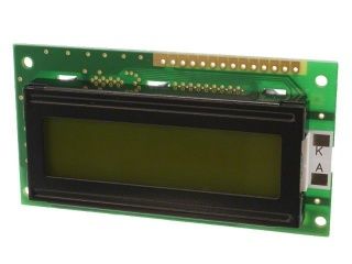 Pantalla LCD STN YG-LED de 16 pines y 2.3 pulgadas, 16 caracteres * 2 líneas