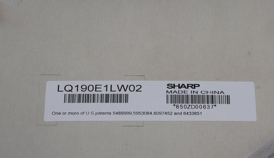 Mô-đun Màn hình LCD WLED 19.0 inch Mới và Tốt, Tùy chỉnh Độ phân giải 1280*1024 ODM LQ190E1LW02